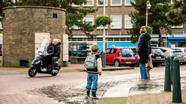 Het Tesselseplein wordt groener